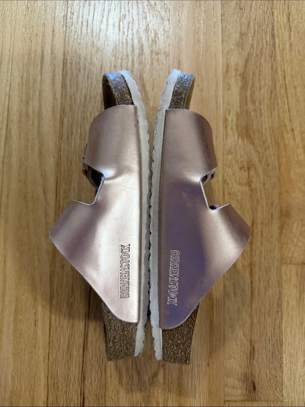 Birkenstock Rose Gold Arizona Sandals Sz 35